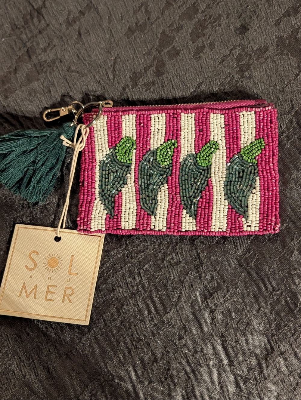 Wandering Moon & Sol and Mer Beaded Zipper Pouches 7pc Lot - Picture 10 of 16